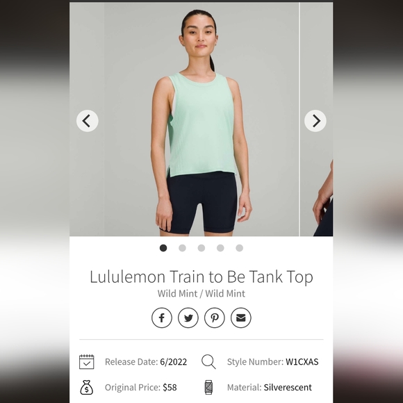 lululemon athletica Tops - Train To Be Tank Top NWT